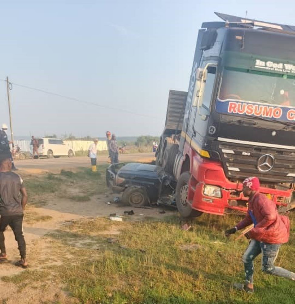 Mutukula Tragedy: Speeding Tanzanian Trailer Crushes Police Truck, Killing Officer Instantly
