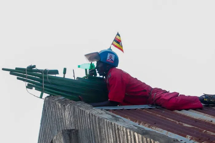 NUP warned of mimicking armed security personnel using banana-fibre gun play in Luwero